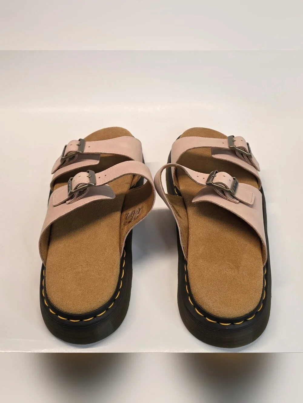 New Dr. Martens Josef Slide Sandal Pink  Double buckle  Men's Size 13